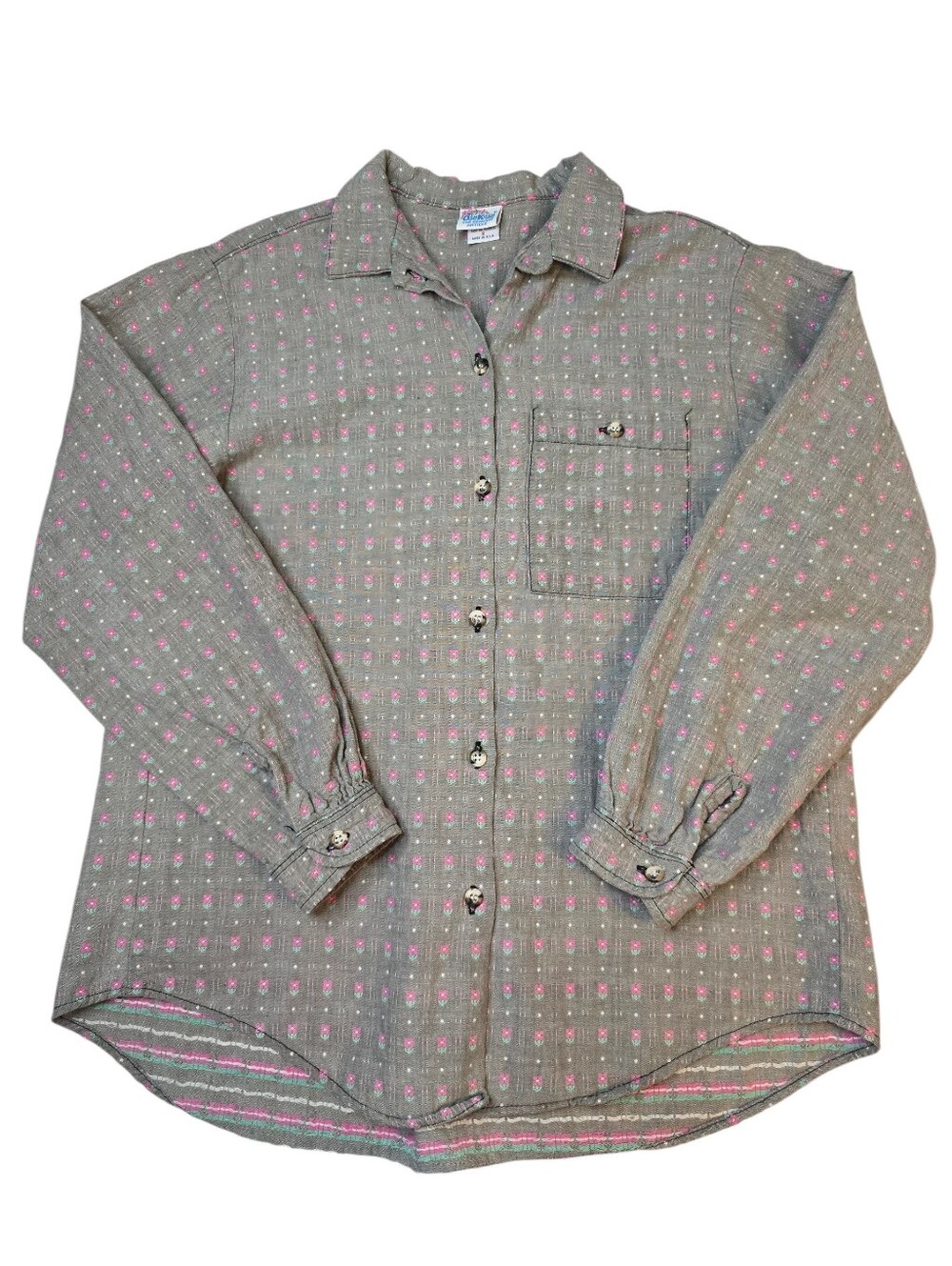Vintage Oshkosh Micro Floral Button Down